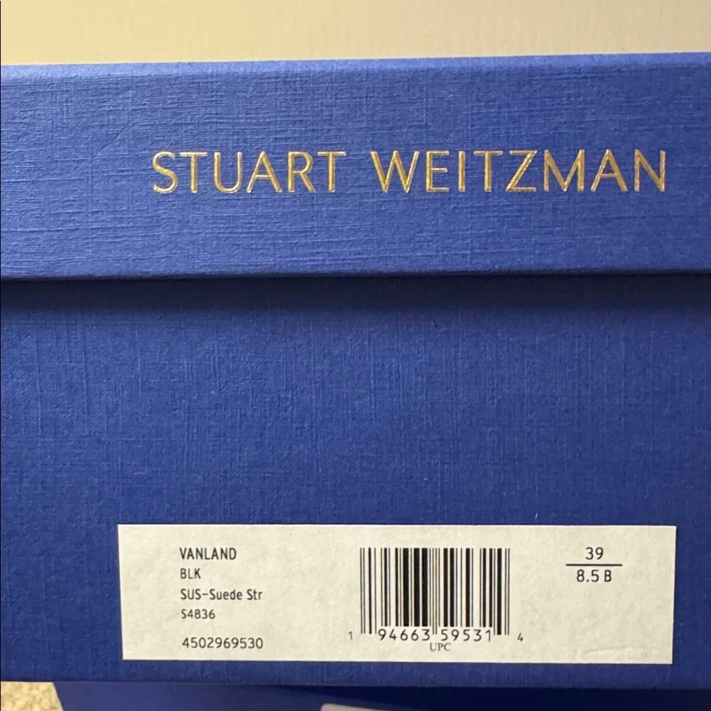 Stuart Weitzman Vanland Suede Knee-High Boot Black Size 8.5